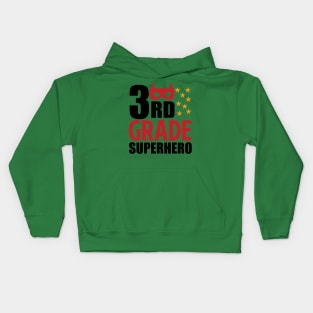 3rd grade SUPER HOERO Kids Hoodie